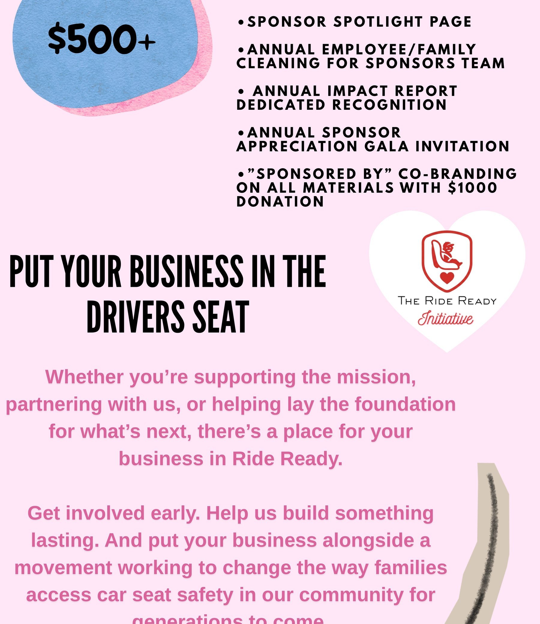 The Ride Ready Initiative sponsor and support opportunities, section 3 of 6
